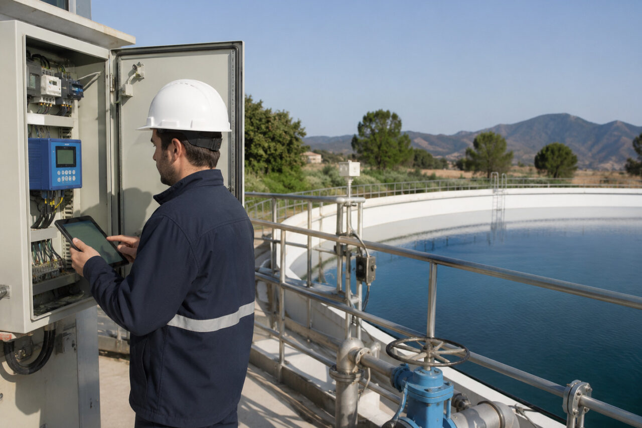 Telecontrol de redes de agua en depósitos de agua