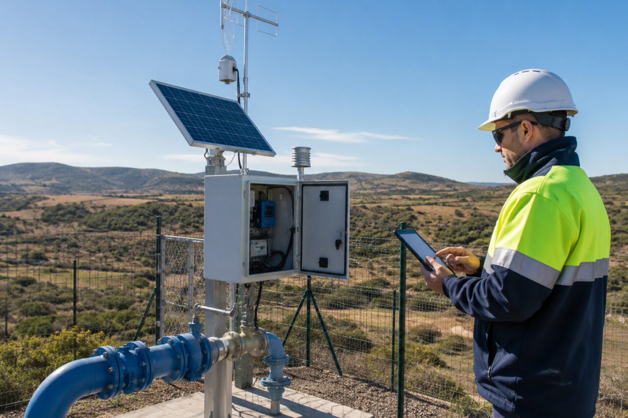 Telecontrol de redes de agua en pozos e instalaciones